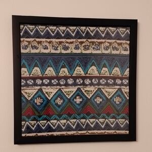 Hand Crafted Multicolor Geometric Fiber Art